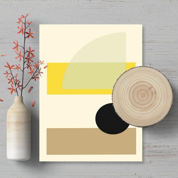 Plakat z motywem geometrycznym