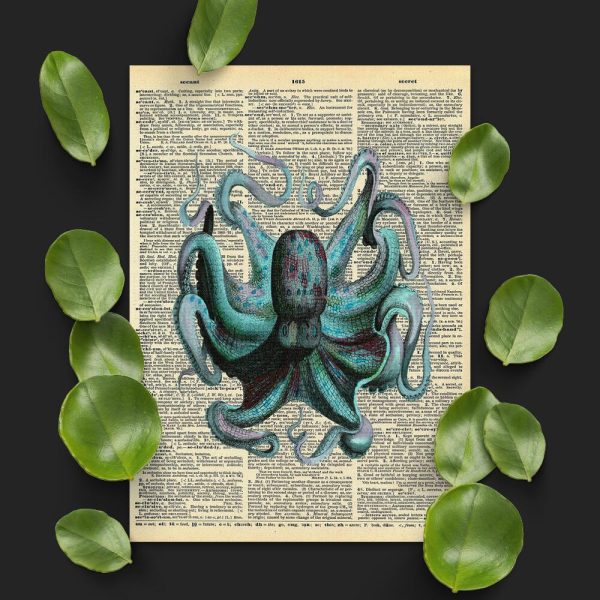 Plakat z ośmiorniczką