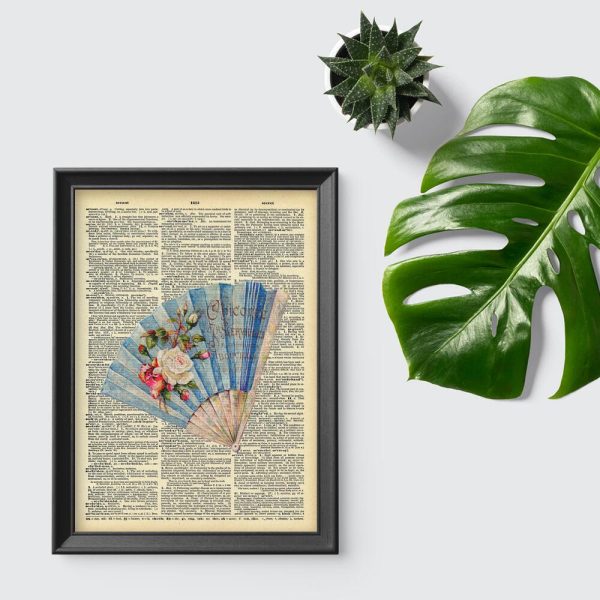 Plakat książka i wachlarz