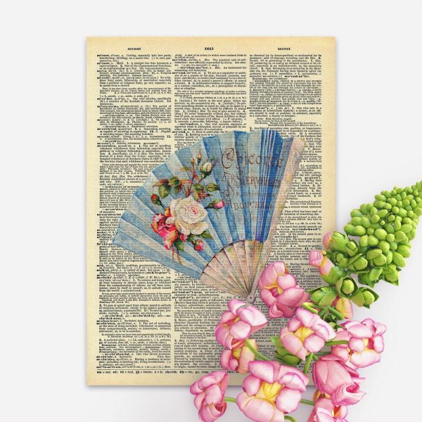 Plakat - niebieski wachlarz