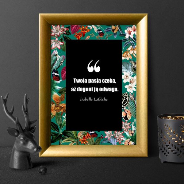 Plakat o pasji i odwadze