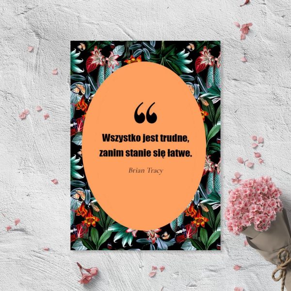 Plakat z aforyzmem