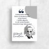 Plakat z cytatem Einsteina