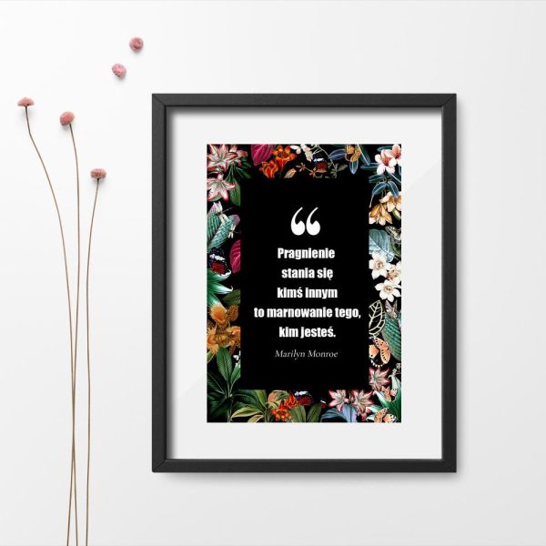 Plakat z cytatem MM
