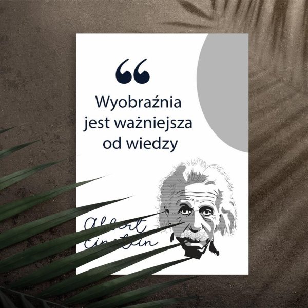Plakat z Einsteinem
