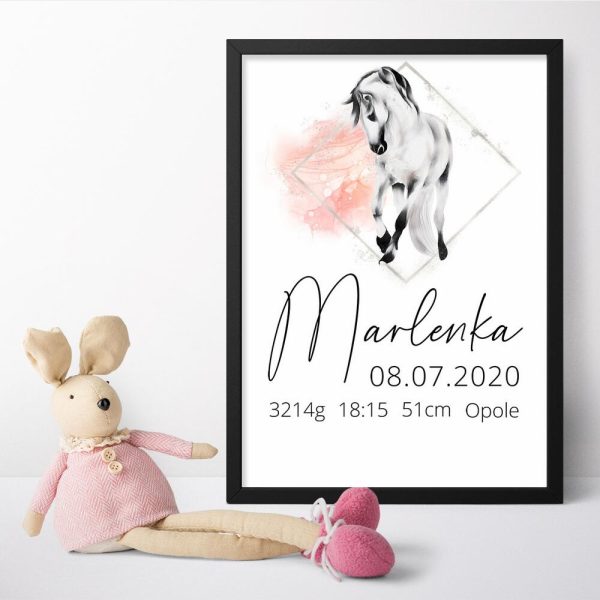 Plakat z metryczka dla Marlenki