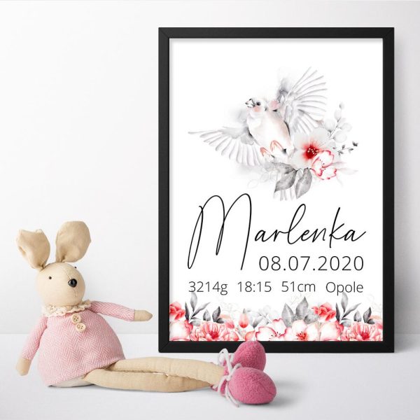 Plakat z ptakiem