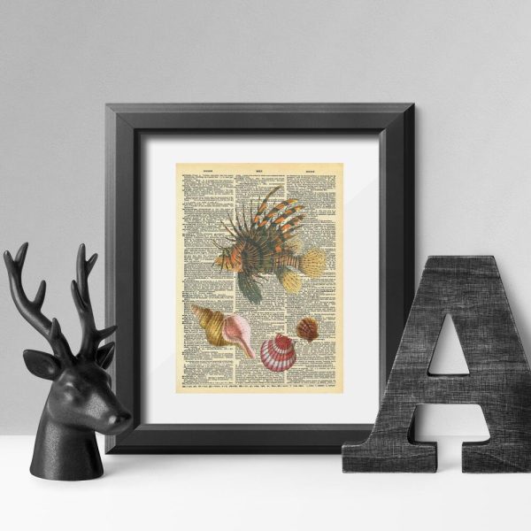 Plakat z ryba z kolcami