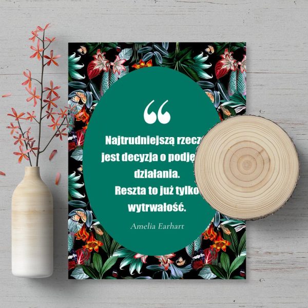 Plakat z życiową maksymą