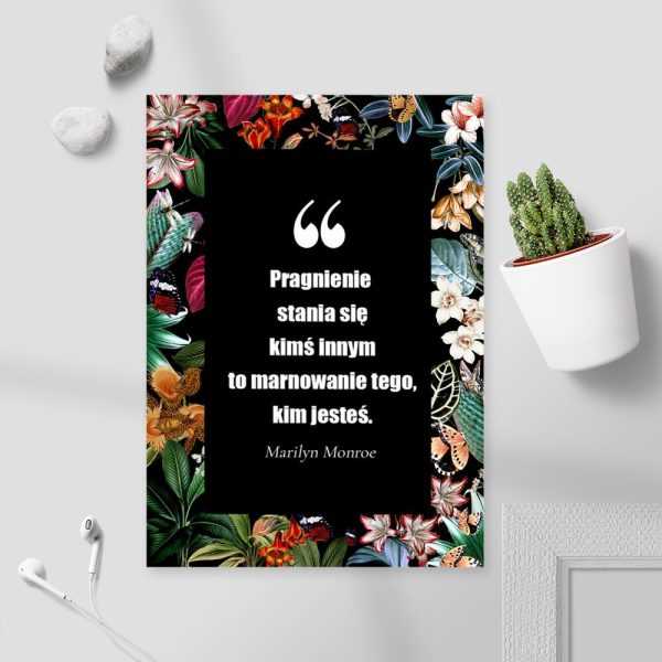 Plakat ze słowami MM