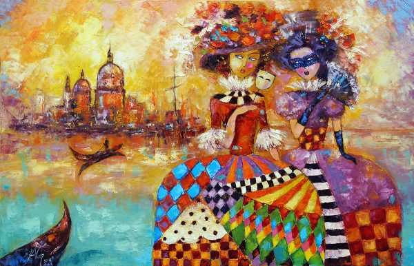 Obraz - bal w Wenecji