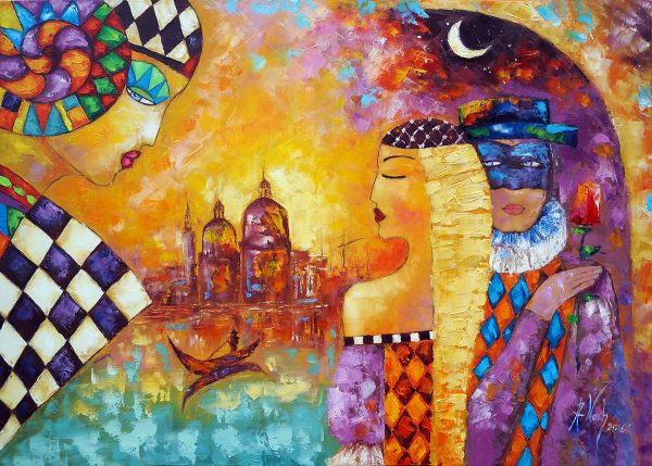 Obraz karnawał nocą