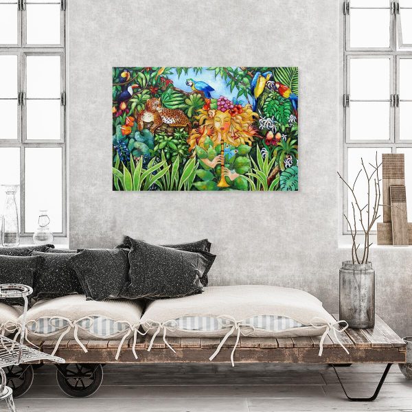 Obraz z boginią naturą