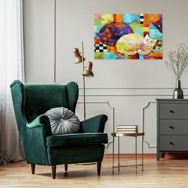 Obraz z motywem kotów