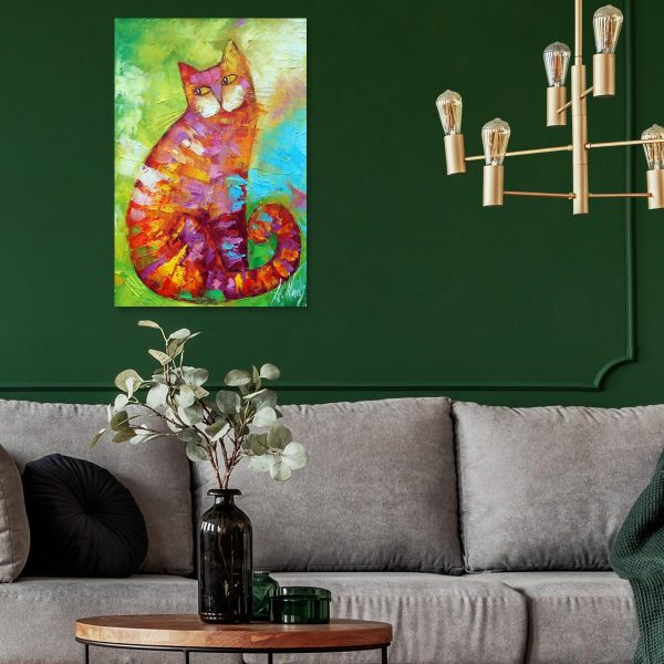 Obraz z podobizną kota