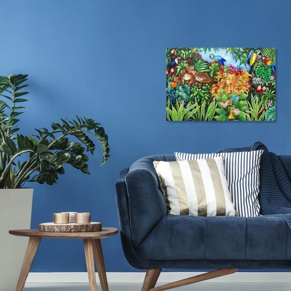 Obraz z tropikalną przyrodą