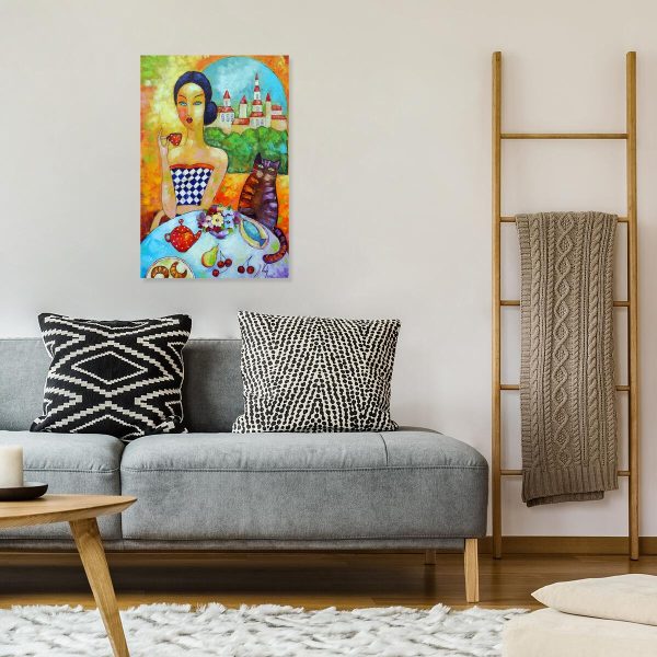 Plakat z czarnym kotem