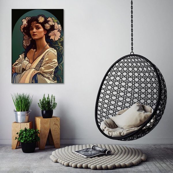 Obraz z kobietą w kimonie