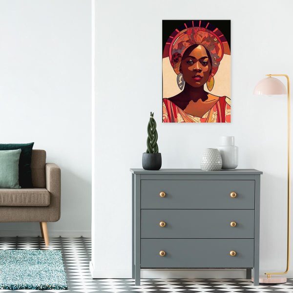 Obraz z kobietą z Czarnego Lądu