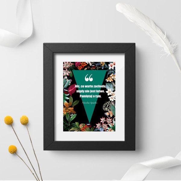 Plakat z aforyzmem
