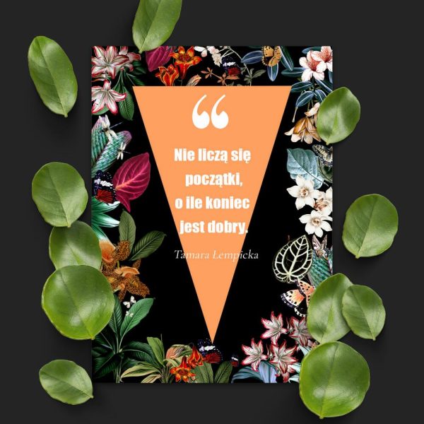 Plakat z cytatem Łempickiej
