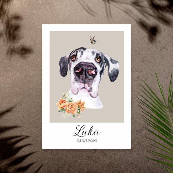 Plakat z dogiem