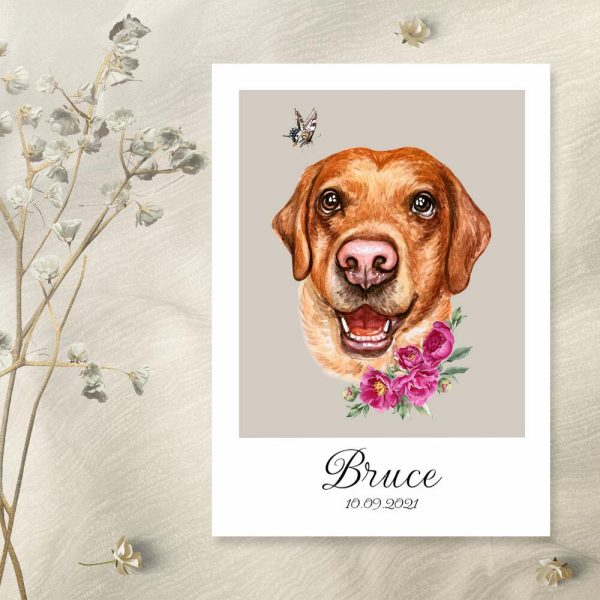 Plakat z metryczka dla Bruce