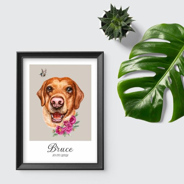 Plakat z pieskiem