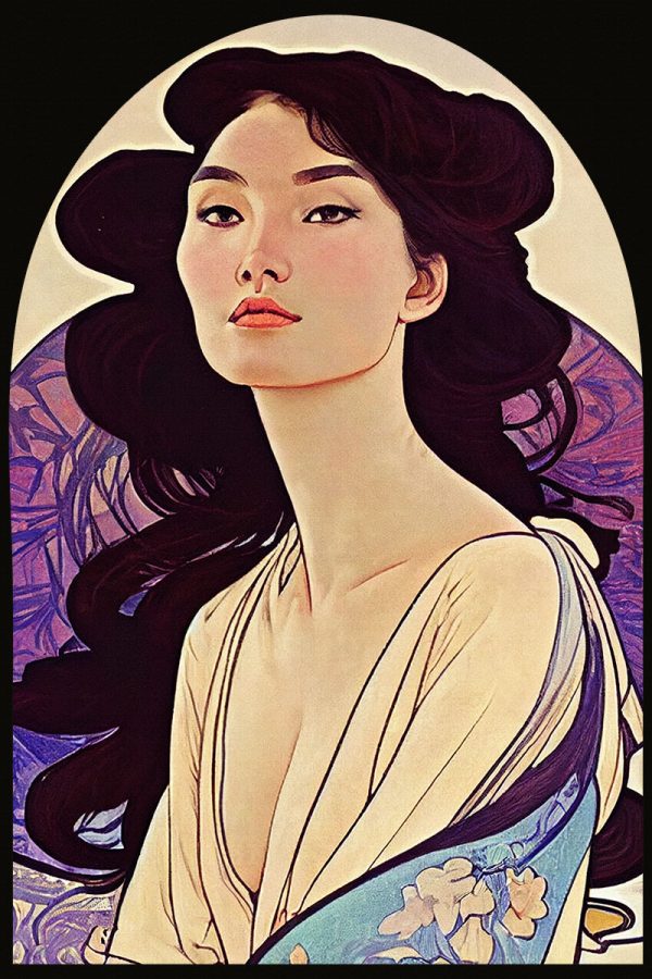 Obraz z chińską dziewczyną