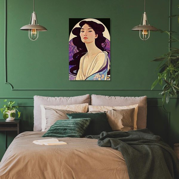 Obraz z portretem kobiety