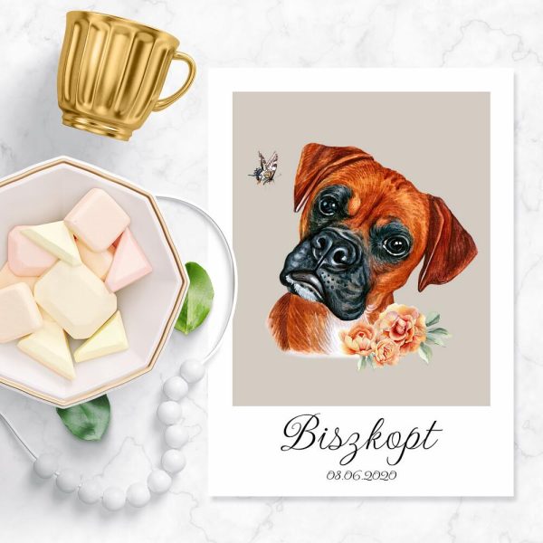 plakat przedstawiający boksera