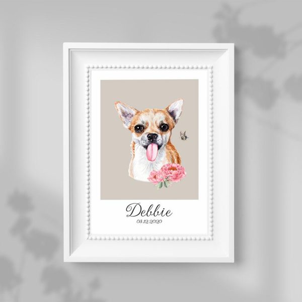 plakat przedstawiający psa Chihuahua