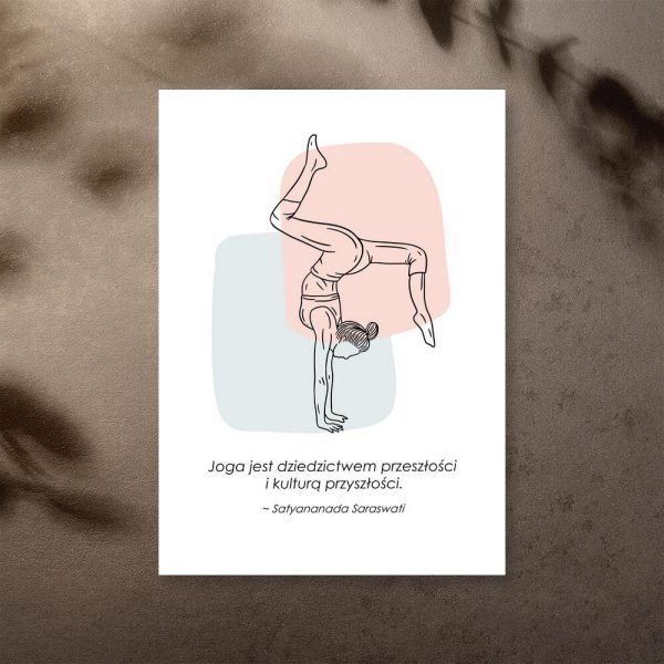 plakat z cytatem o jodze