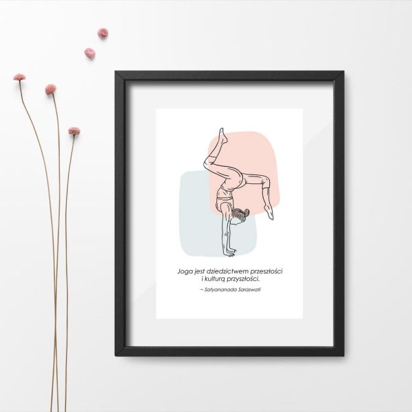 plakat z cytatem Saraswati