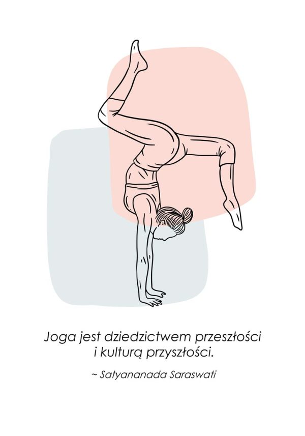 plakat z napisem o jodze