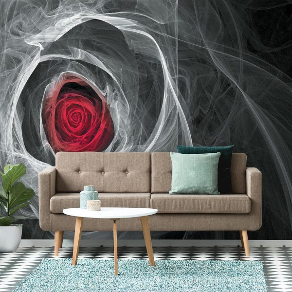 tapeta z abstrakcyjną różą