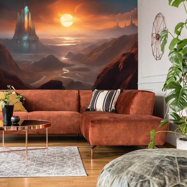 fototapeta z widokiem na dolinę