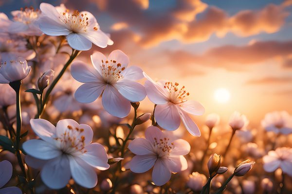 tapeta z motywem kwiatów