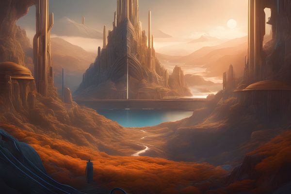 tapeta z zamkiem z miasta fantazji