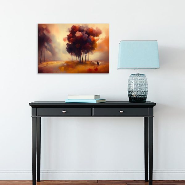 Obraz drzewa w słońcu