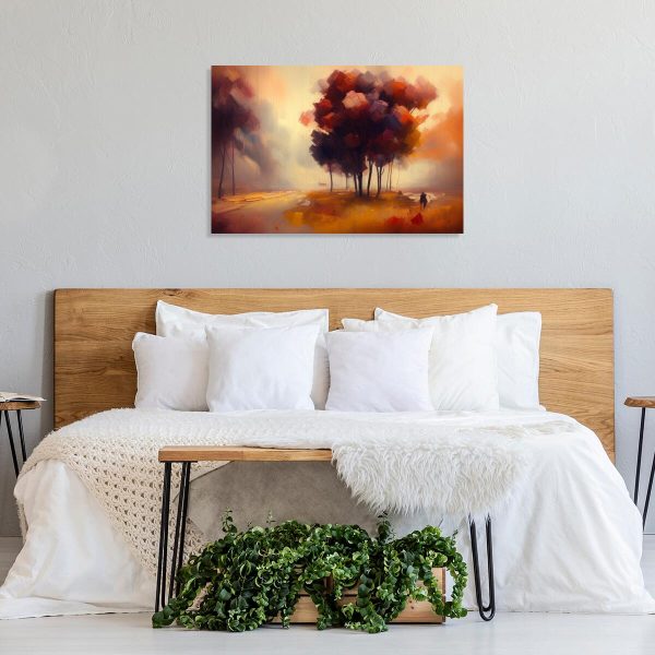 Obraz widok na drzewa