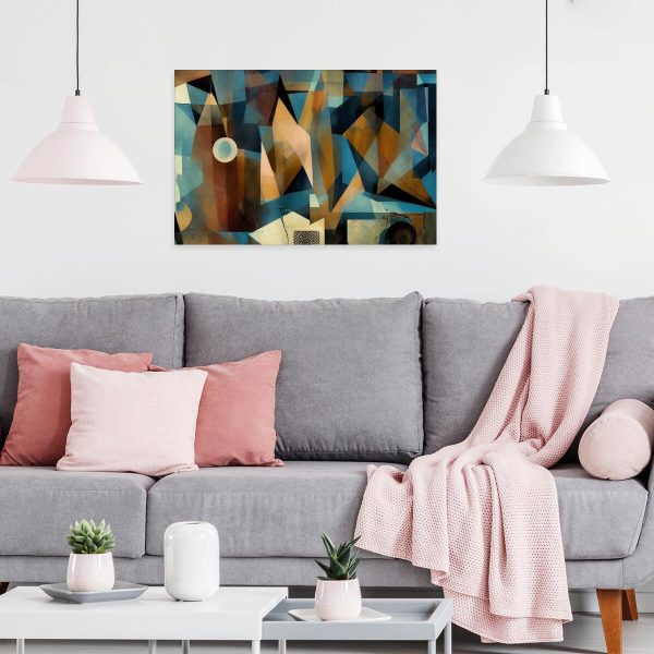 Obraz z abstrakcyjnymi figurami