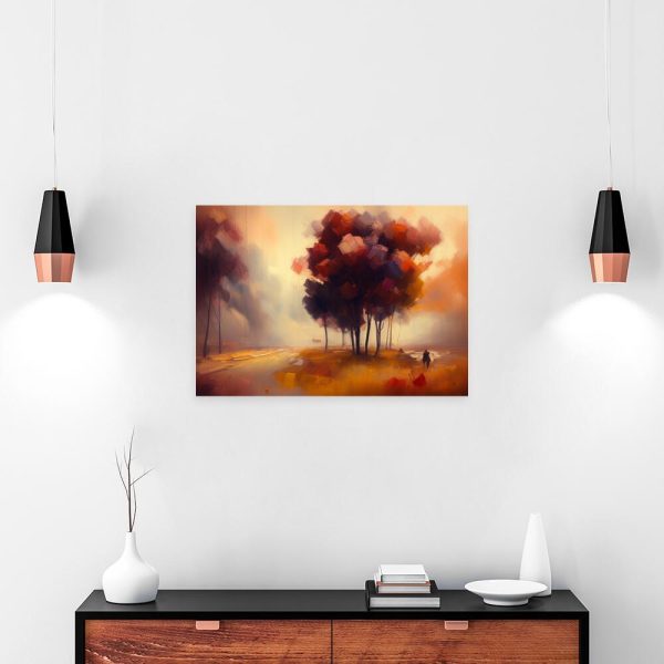 Obraz z drzewami