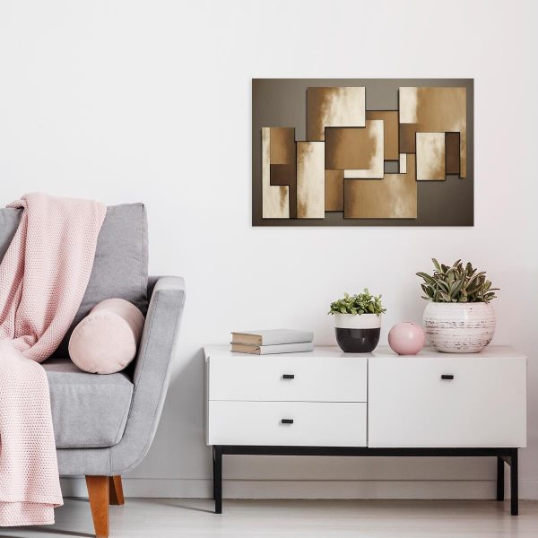 Obraz z geometrycznymi kształtami