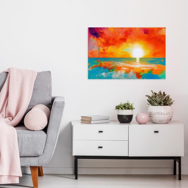 obraz z zachodem słońca