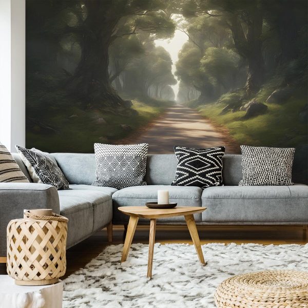 Drzewa na fototapecie