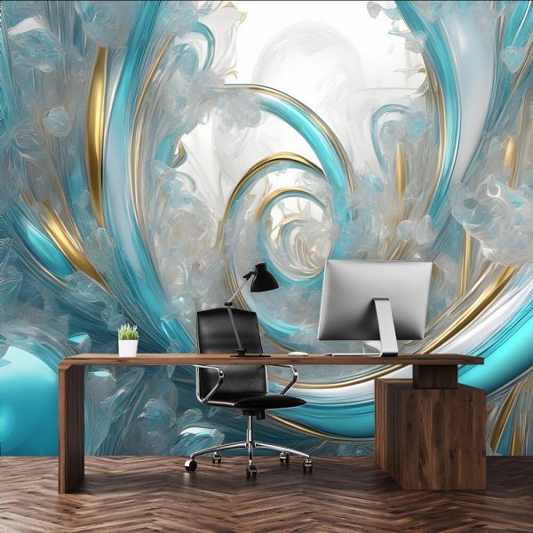 Foto-tapeta z motywem abstrakcyjnych spirali