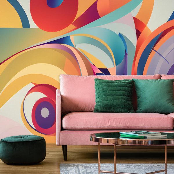 Fototapeta z kolorową abstrakcją