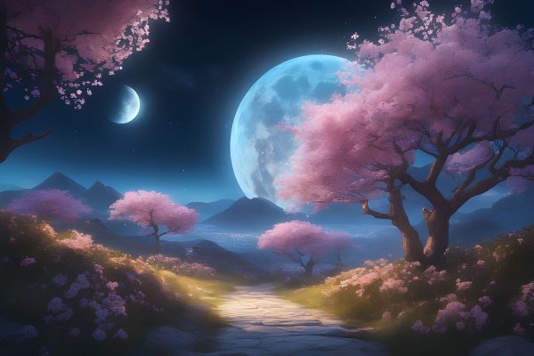 Tapeta pejzaż z Japonią