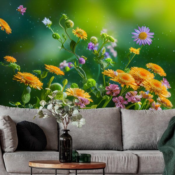 fototapeta z motywem kwiatów